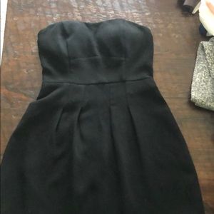 Black strapless boutique dress